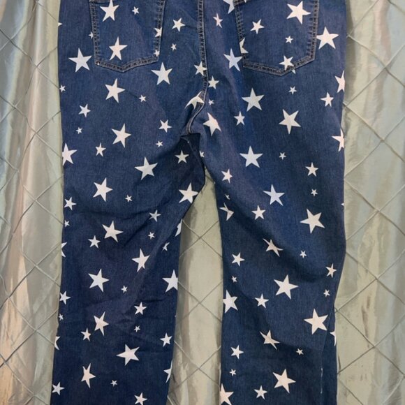 Shien Curvy 4XL White Stars Denim Jeans - Picture 5 of 7